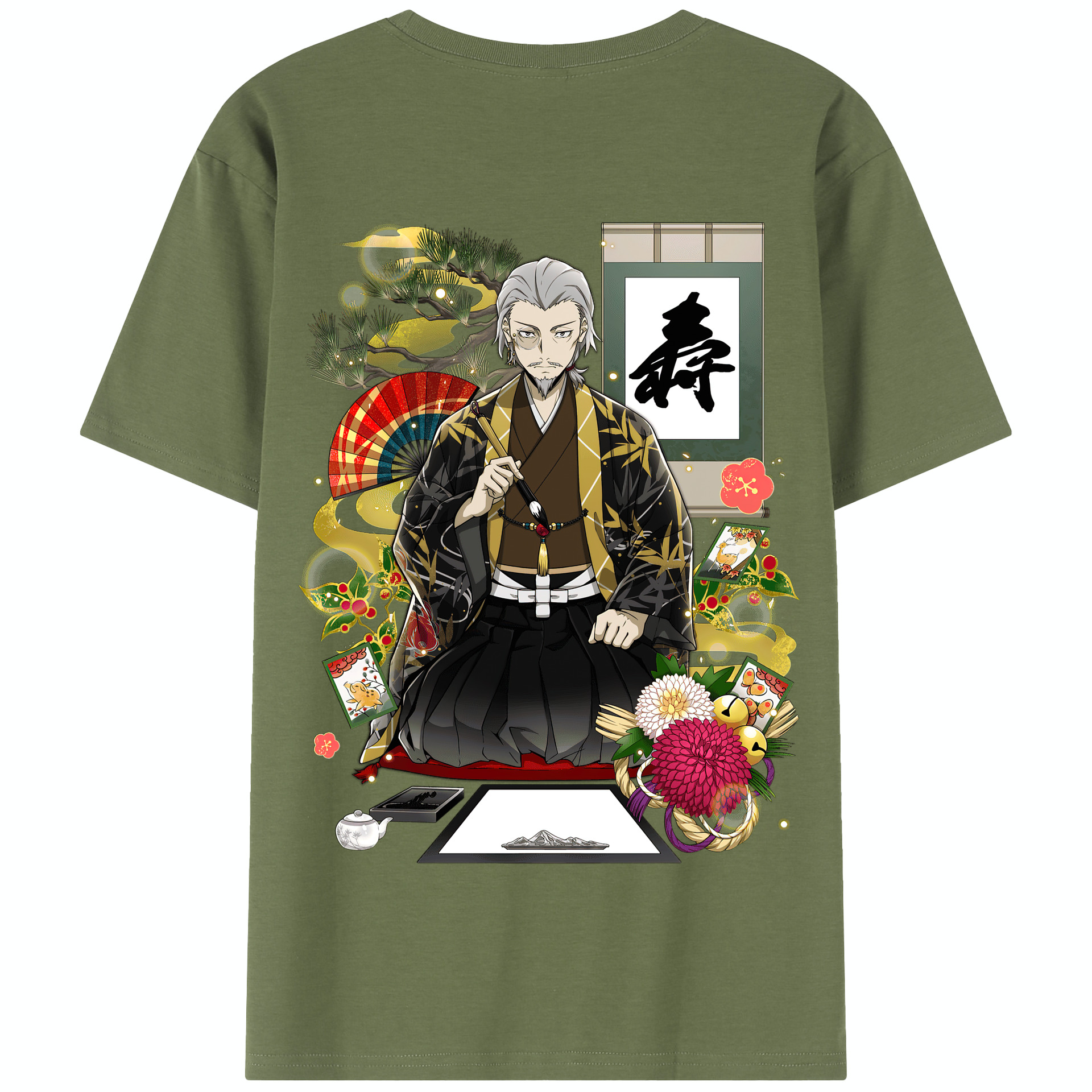 （画像用） 文豪ストレイドッグス Bungo Stray Dogs 綿100％半袖Tシャツ（背面プリント）